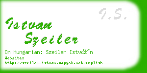 istvan szeiler business card